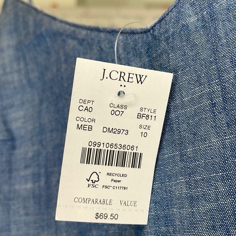 J.Crew Factory Chambray Cami - Picture 8 of 8